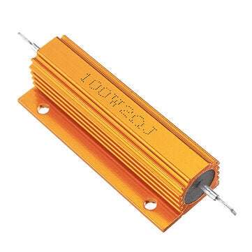 RX24 100W 2R 2RJ Metal Aluminum Case High Power Resistor Golden Metal Shell Case Heatsink Resistance