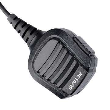 Retevis C9075A HM004 Motorcycle Double Needle Microphone for Two Way Radio Station IP55 Waterproof