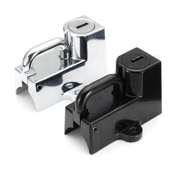 Motorcycle Helmet Lock Anti Theft Security Universal For Harley 7/8inch 22mm Tube (COLOR.: BLACK)