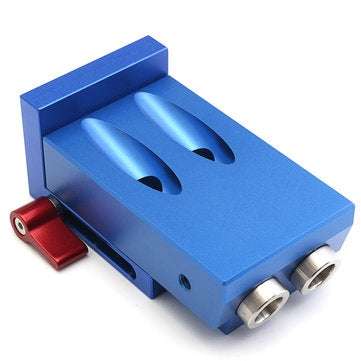 Mini Kreg Style Pocket Slant Hole Jig System Kit with Step Drill Bit Woodwork Tool Set