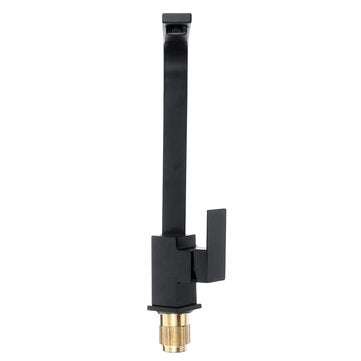Modern Black Kitchen Sink Taps Mixer Tap Single Lever Basin Brass Mono Faucet