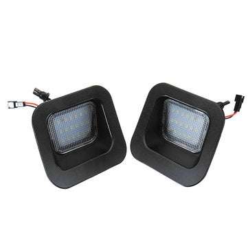 Pair LED License Number Plate Lights White for Dodge RAM 1500 2500 3500 2003-2015