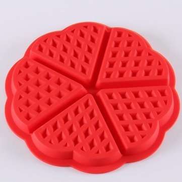 Heart Love Shape Silicone Waffle Mold Mould Cake Baking Mold