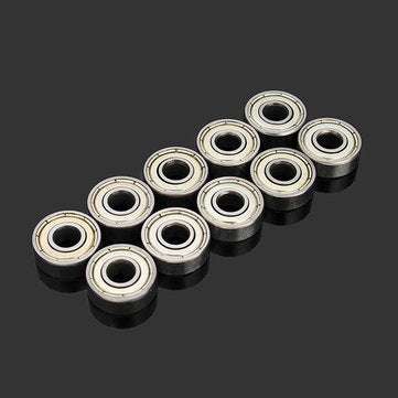 Machifit 10pcs 6x17x6mm 606zz Steel Sealed Shielded Deep Groove Ball Bearing