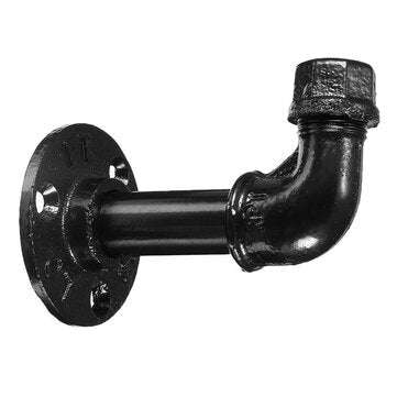 Iron Water Pipe Hook Urban Industrial Style Wall Shelf Mount Coat Hook