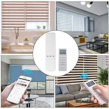 New WIFI Automatic Electric Smart Motorized Window Blinds w/ APP Remote Switch