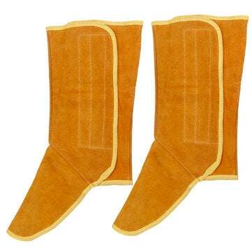 Gardening Cowhide Leather Welder Feet Shoe Cover Protection Men Women Unisex