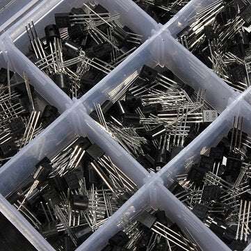 Geekcreit 600 Pcs 15 Value x 40 Pcs Transistor TO-92 Assortment Box Kit With Box