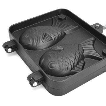 Non-stick Taiyaki Fish Shaped Waffle Frying Pan Maker Home Food Cooking Baking Mold Waffle Maker