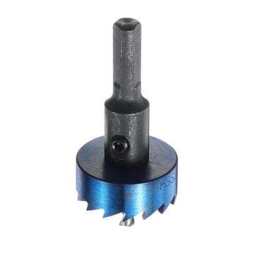 Drillpro 5Pcs 16-30mm HSS Blue Nano Coating Tooth Hole Saw Cutter Drill Bit Set for Metal Sheet