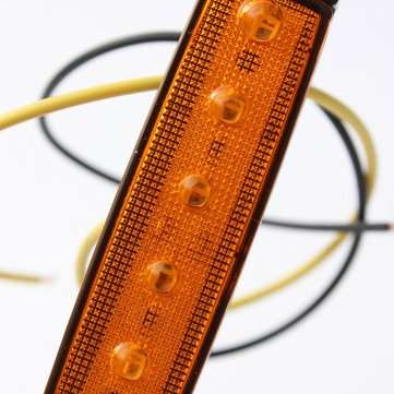 LED Side Marker Indicator Lights Lorry Sidelamp 9.6cm 5-Color 2Pcs for Jeep Car Truck SUV