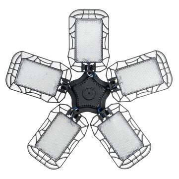E27 E26 280W LED Garage Light Bulb Deformable Ceiling Fixture Workshop Lamp
