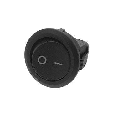 Excellway 10Pcs Rocker Switch ON/OFF 2 Position Round Boat Rocker Switch 6A/250V 10A/125V AC