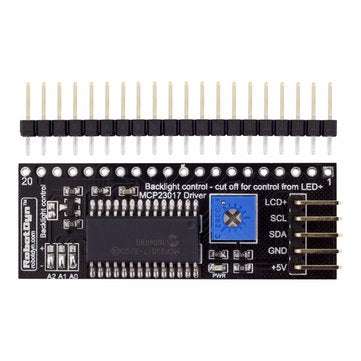 Graphic LCD 12864 Adapter Module Backlight Control Board I2C MCP23017 Driver Expander 5V RobotDyn fo