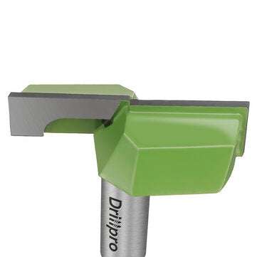 Drillpro 1/2 inch Shank Bottom Cleaning Router Bit YG6 Carbide Woodworking Milling Cutter for Wood G