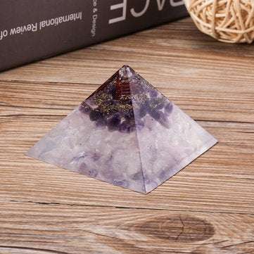 Himalayas Stone Orgone Pyramid Energy Generator Tower Decorations Home Reiki Healing Crystal