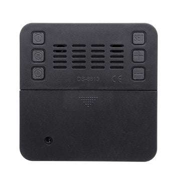 DS-6613 Square HD Mirror Alarm Clock Multifunction Digital Alarm Clock Mute LED Mirror Clock Makeup