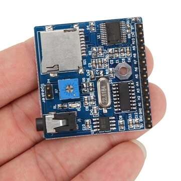 DC 5V 1A Voice Playback Module Board MP3 Voice Prompts Voice Broadcast Device Support MP3/WAV 16GB T