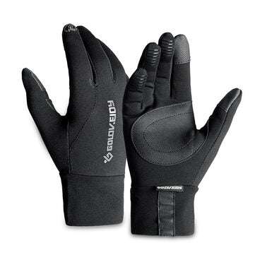 Motocycle Touch Screen Winter Gloves Thermal Warm Velvet Lined Anti Skid Racing Cycling (SIZE 3: XL)