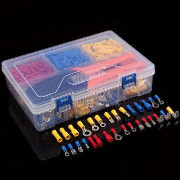 Excellway EC03 780Pcs Electrical Terminals Wire Connectors with Box & Crimping Pliers