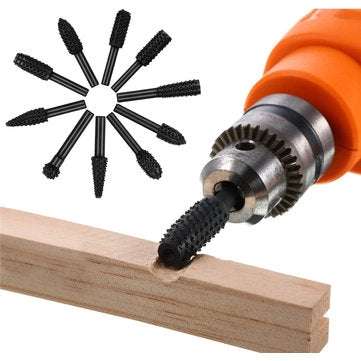 Drillpro 20Pcs Woodworking Polishing Head Set 1/8 Inch Shank Router Bit and 1/4 Inch Router Burrs