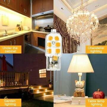 KINGSO 10 Pack LED Bulb G4 3W Energy Saving 25W Equivalent Halogen / Incandescent Lamp G4 LED 360