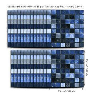 Kitchen Tile Stickers Bathroom Modern Style Sticker Self-adhesive Wall Decoration (STYLE: #3)
