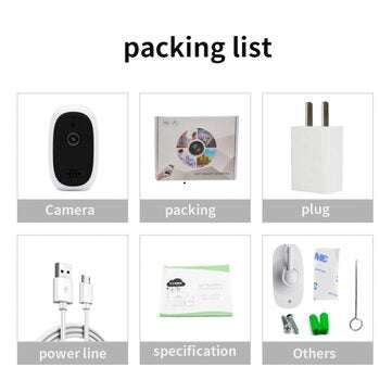 GUUDGO 1080P 2MP Security Wifi IP Camera Night Vision Camera Home Security Surveillance CCTV Network
