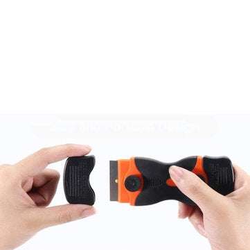 Double Edge Razor Blade Scraper Set with 30pcs Replacement Scraper Blades Scraper Cleaning Tool for