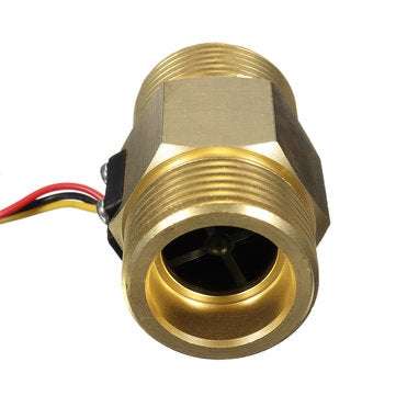 DN25 Copper Water Flow Sensor Pulse Output 4~45L/min Liquid Switch Flowmeter