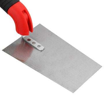 Cordless Electric Stainless Steel Trowel Rubber Handle Builders Masons Shake Plastering Tool