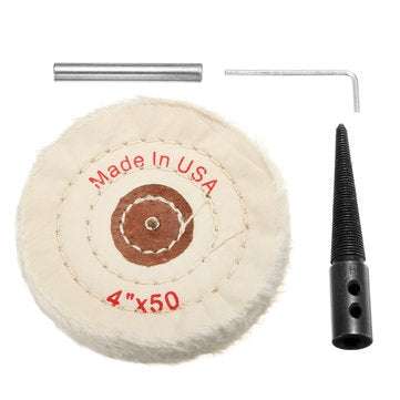 Drillpro 4 Inch Felt Wool Polishing Wheel Adapter Set Changed Electric Drill Into Polishing Machine