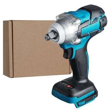 Cordless Brushless Impact Wrench 520N.m Torque 1/2`` Socket Electric Wrench Tool for Makita 18V Batt
