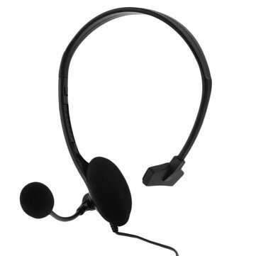 Bakeey 3.5mm Earphone One Ear Gamer Headset Wired Earphone Headphones Gaming Heads... (COLOR: BLACK)