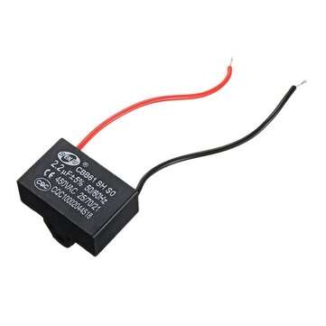 CBB61 5Pcs 2.2UF Starting Capacitance 450V AC Fan Capacitor CBB Motor Run Capacitor