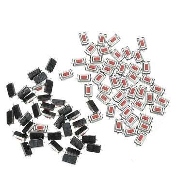 AOQDQDQD 100pcs 3*6*2.5mm 3*6*2.5H SMD Red Button Switch Key Switch Tact Switch