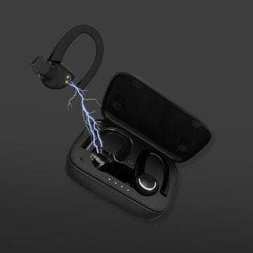 Bakeey B2 TWS bluetooth 5.0 Wireless Stereo Sport Hanging Ear Earphone Headphone with Charging Case