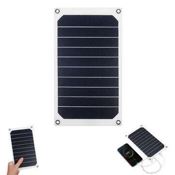 6W 6V 1.2A USB Charger Photovoltaic Charging Sunpower-Cells Solar Panel Power Bank with Suckers & Ca