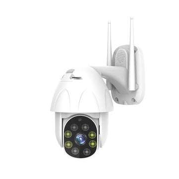 8LED WIFI IP Camera 1080P IP66 Waterproof Night Vision Pan Tilt Security IR Cam Tw... (PLUG: USPLUG)