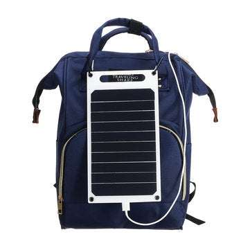 6V 10W 1.7A Portable Monocrystalline Solar Panel Slim & Light USB Charger Charging Power Bank Pad