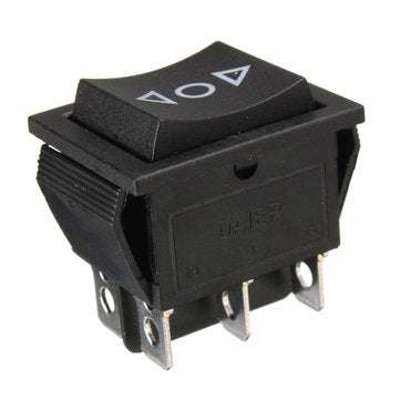 6-Pin 12V DPDT Power Window Momentary Rocker Switch AC 250V/10A 125V/15A
