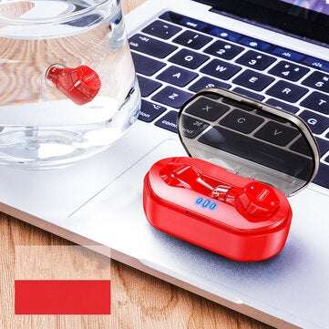 [Truly Wireless] Joyroom E3 Dual bluetooth Earphone HIFI Call Siri IPX7 Waterproof ... (COLOR.: RED)