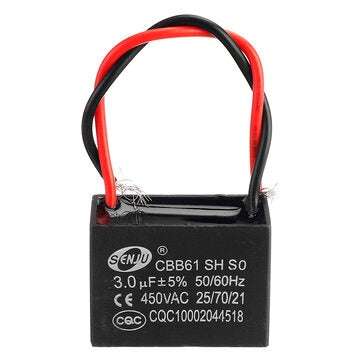 CBB61 3UF Starting Capacitance 450V AC Fan Capacitor CBB Motor Run Capacitor
