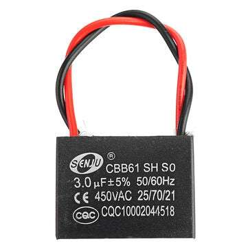 CBB61 3UF Starting Capacitance 450V AC Fan Capacitor CBB Motor Run Capacitor