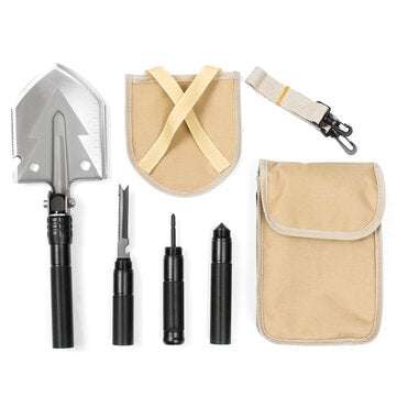Adjustable Military Folding Camping Shovel Survival Spade Camping Hiking Hunting Tool