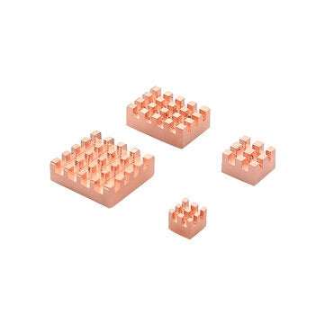 Caturda C2231 4Pcs Pure Copper Heatsink Kit Specially for Raspberry Pi 4B