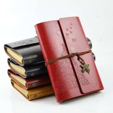 Bound Notebook Refillable Dairy Sketchbook Travel Journal to Write with Blank Pages for Women Girls