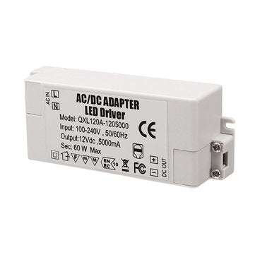 AC100-240V To DC12V 5A 60W LED Power Supply Lighting Transformer Adapter Driver For Strip Light Lamp