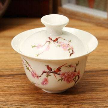 Chinese Kung Fu Ceramic Tea Set Chinese Style Tureen Tea Cup Tea Parts Teapo... (TYPE: PEACHBLOSSOM)