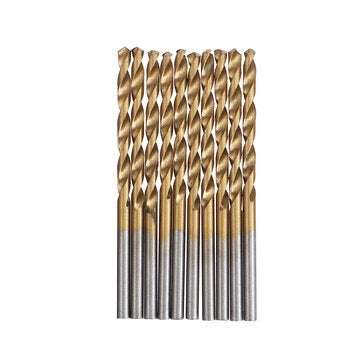 50pcs 1-3mm HSS Twist Drill Bit Titanium Coated Round Handle Drill Bit Set